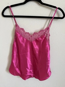 Vintage 90s Victoria’s Secret Gold Label Pink Lace Satin Cami Top S - Bild 1 von 4