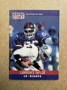 Lawrence Taylor Line Backer 1990 Pro Set #231 New York Giants NFL Sports Card - Picture 1 of 6