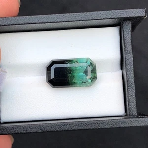 15.55 Ct Natural Bicolor Tourmaline Octagon Cut Afghanistan Gemstone For Jewelry - Picture 1 of 5