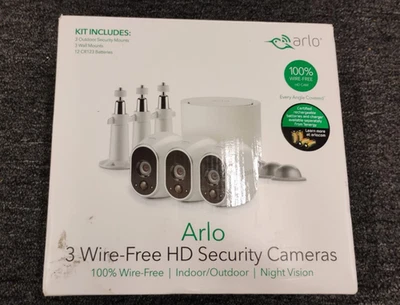 Arlo VMS3330W Security System with 3 HD Cameras - White - Slightly used - A2 - Image 1 of 4