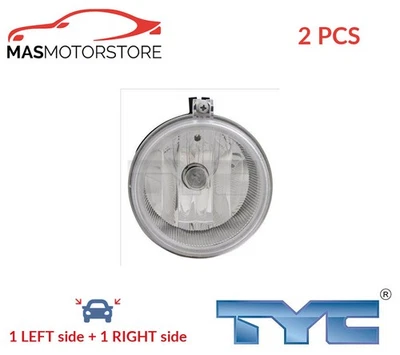 FOG LIGHT LAMP PAIR TYC 19-11039-00-9 2PCS FOR DODGE CALIBER,NITRO,GRAND CARAVAN - Image 1 of 4