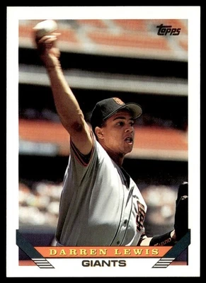 1993 Topps Darren Lewis San Francisco Giants #176 - Image 1 of 2