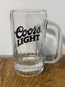 Vintage Coors Light Beer Mug Clear Glass - Picture 1 of 8