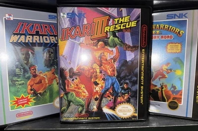 Ikari Warriors 1, 2, 3, II, III Nintendo NES con fundas BitBox (jugador de la Edad de Piedra) Foto 1 de 4