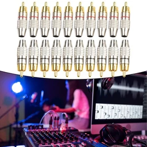 Gold Plated Adapter Connectors 42 * 11mm Audio Metal Pro Repair Hot New - Photo 1/24