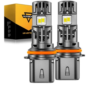AUXBEAM 9007 HB5 LED Headlight High Low Beams 6500K Super Bright White Bulbs 2x - Picture 1 of 20
