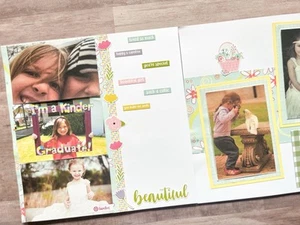 Girl Scrapbook Layout, Princess Scrapbook Pages, 12 by 12 Princess Pages - Picture 1 of 8