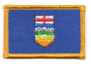 ALBERTA CANADA CANADIAN PROVINCE FLAG PATCHES PATCH BADGE IRON EMBROIDERED - Bild 1 von 1