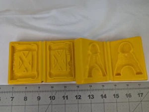 Vintage 1976 Play Doh Farmer Man Fence Molds Lot - Picture 1 of 7