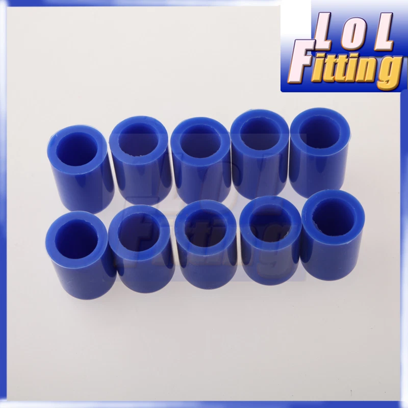 10PC 16mm 5/8" Silicone Blanking Cap Intake Vacuum Hose End Bung Plug Cap Blue - Image 1 of 1