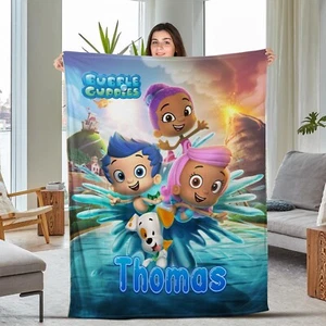 Customized Bubble Guppies Quilt Blanket, Bubble Guppies Party, Bubble Guppies So - Picture 1 of 3