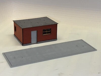 JK-MODELLBAU LKW Waage / Wiegehäuschen / Pförtnerbude / H0 / 3D Druck / Lasercut