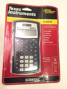 Texas Instruments 30XIIS Calcolatrici Scientifiche Nere Alimentate Solare Nuove - Foto 1 di 5
