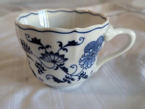 Blue Danube onion single oversized tea cup Japan - Picture 1 of 7