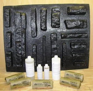 DRYSTACK STONE VENEER MAKING KIT +20 CONCRETE MOLDS MAKES 1000s OF STONES #ODF-5 - Picture 1 of 7
