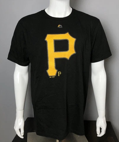 Pittsburgh Pirates Black Superior Play Logo T-Shirt (S,M,L,XL,XXL) Cover