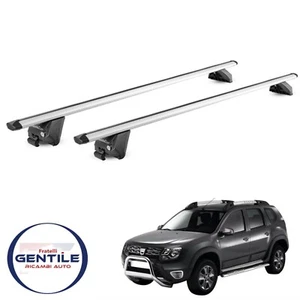 BARRE PORTA TUTTO GREEN VALLEY PER DACIA DUSTER DAL 2014 CON RAILING INTEGRATI - Imagen 1 de 3