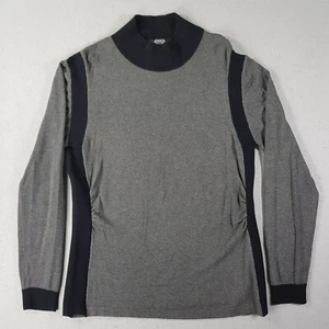 Angel Apparel Pullover Damen Medium M Langarm Rundhals Pulli schwarz grau - Bild 1 von 8