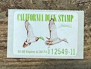 WTDstamps - 1973 CALIFORNIA - State Duck Stamp - Lot1 - Mint OG NH - Picture 1 of 2