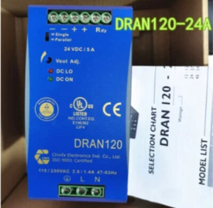 Nueva fuente de alimentación conmutada DRAN120-24A 115/230VAC 24VDC 120W - Imagen 1 de 5