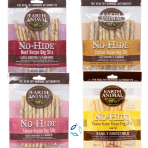 Earth Animal No Hide 10 Stix Pack 45g- Rawhide Replacement Natural Dog Treats