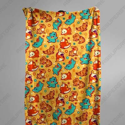 Fuecoco Totodile Fleece Blanket Home Decor Anime Blanket Gifts - Image 1 of 4