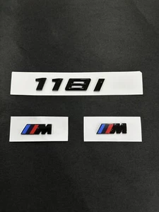 Gloss Black BMW 118i M sport Full Badges Package For BMW  1 series Custom Gift - Bild 1 von 1
