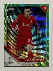 2021-22 Topps Chrome UEFA Champions League Andy Robertson Green Wave /99 - Picture 1 of 2