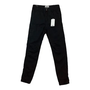 Pantalones utilitarios WESC Gavin ajustados juveniles talla 14 elásticos negros nuevos con etiquetas - Imagen 1 de 14