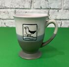 Nautical Seagull Stoneware Coffee Mug - 8oz Green/Beige Embossed Tea Cup