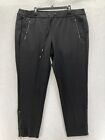 Lane Bryant Skinny Ankle Pants Women's 22/24 Black Stretch Pull On Ankle Zip