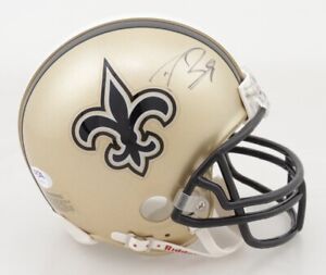 Drew Brees Signed Saints Mini Helmet (PSA COA) - A