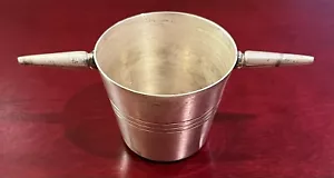 Vintage Prata 90 silver plate 50cc JIGGER rollover shot cup *barware bartender - Picture 1 of 4