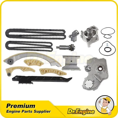 Timing Chain Kit Oil Water Pump Fit 00-10 Chevrolet Pontiac Saturn 2.2L 2.4L - Image 1 of 4