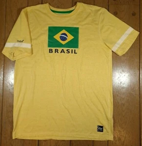 Mitre Elite Brasil Brazil Soft Premium Shirt Large Excellent Condition - Picture 1 of 7
