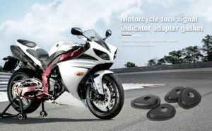 4PCS Turn Signal Adapter Plate For Yamaha YZF R6 R1 FZ1 FZ6 FZ8 Fazer MT-09 MT07 - Picture 1 of 11