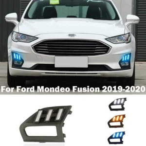 For Ford Mondeo Fusion 2019-2021 Front Fog Light Bumper Lamp LED Light DRL 2PCS - Picture 1 of 10