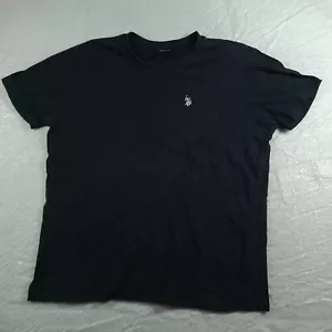 US Polo Assn. Shirt Basic Short Sleeve Adult Casual Tee Size M Black Mens - Picture 1 of 10