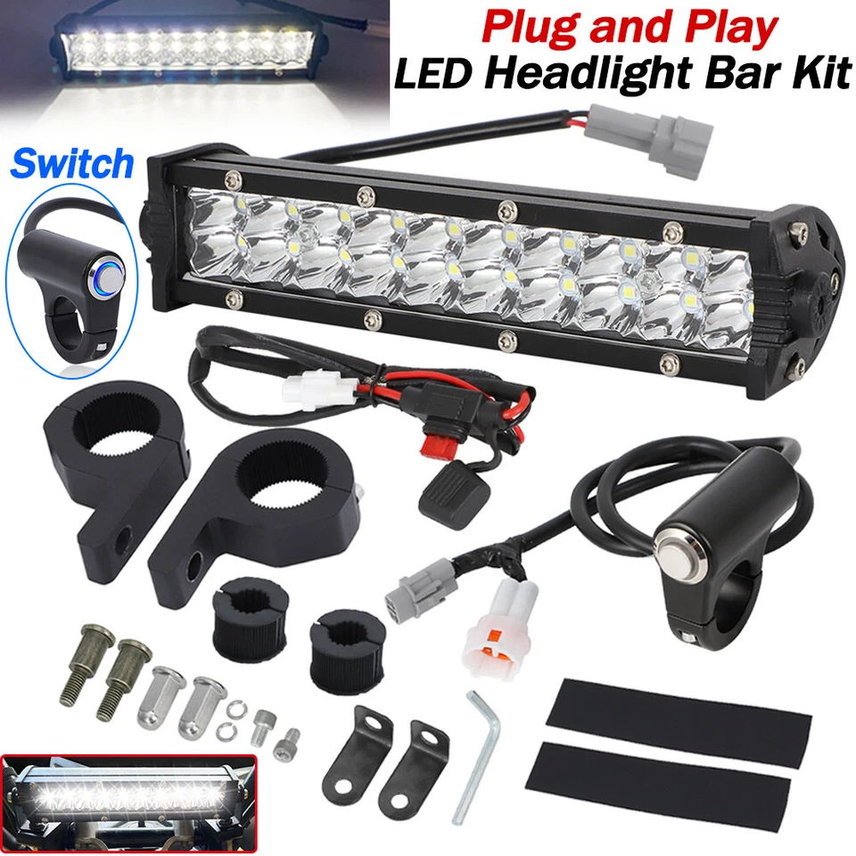 LED Headlight Light Bar Kit For Yamaha YZ250F YZ450F YZ250FX YZ450FX Plug-N-Play - Image 1 of 4