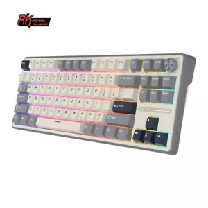 RK ROYAL KLUDGE R87 Pro Tastiera da gioco meccanica cablata con manopola sostituibile a caldo - Foto 1 di 33