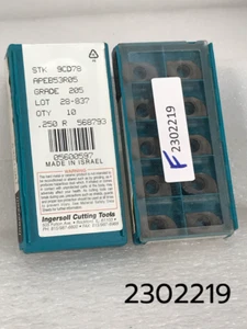 APEB 53 R05 205 STK 9CD78 Komplettpaket mit 10 Ingersoll Hartmetall-Einsätzen 0,250R - Bild 1 von 6