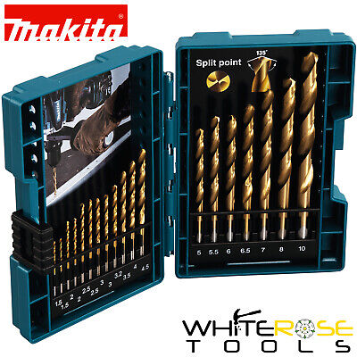 Makita Metal Drill Bit Set HSS-TIN 19pc In Storage Case 1.5-10mm D-67527 • 14.99£