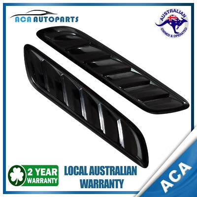PLASTIC BONNET VENT SCOOP FIT HOLDEN VE COMMODORE S/SS/SV6 GLOSS BLACK - image 1 of 4