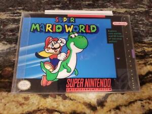 Super Mario World (Nintendo SNES, 1992) Game & Manual (YTP022954)