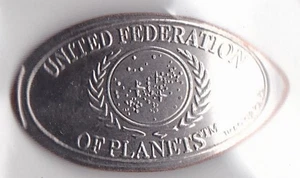 Vintage Star Trek United Federation of Planets Smashed Souvenir Coin - Picture 1 of 1
