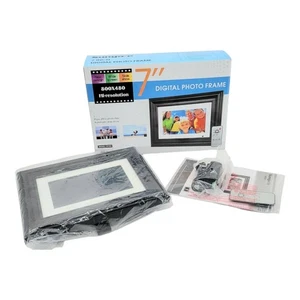 Sungale PF703 7 Inch Wide Screen High Resolution Wall Mount Digital Photo Frame - Picture 1 of 6