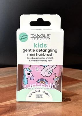 Tangle Teezer Niños ROSA CON UNICORNIOS Suave Desenredante Mini Cepillo NUEVO Foto 1 de 4