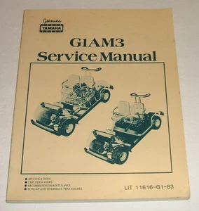 Yamaha Golf Cart Service Manual 1982-1987 Gas Electric G1am3 G1-a3 G1-e3 - Picture 1 of 5
