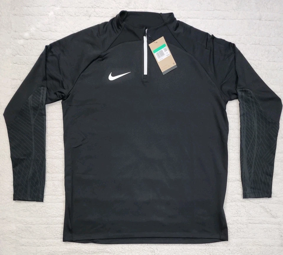 Nike Dri Fit Strike Mens Drill Top Shirt DR2294-010 Size XL Black