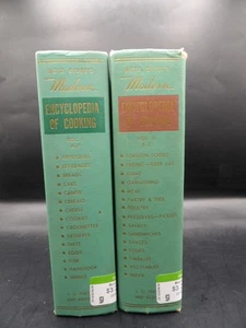 Vintage Meta Given's Modern Encyclopedia of Cooking Vol I & 2 Hardcover, 1956 - Picture 1 of 22